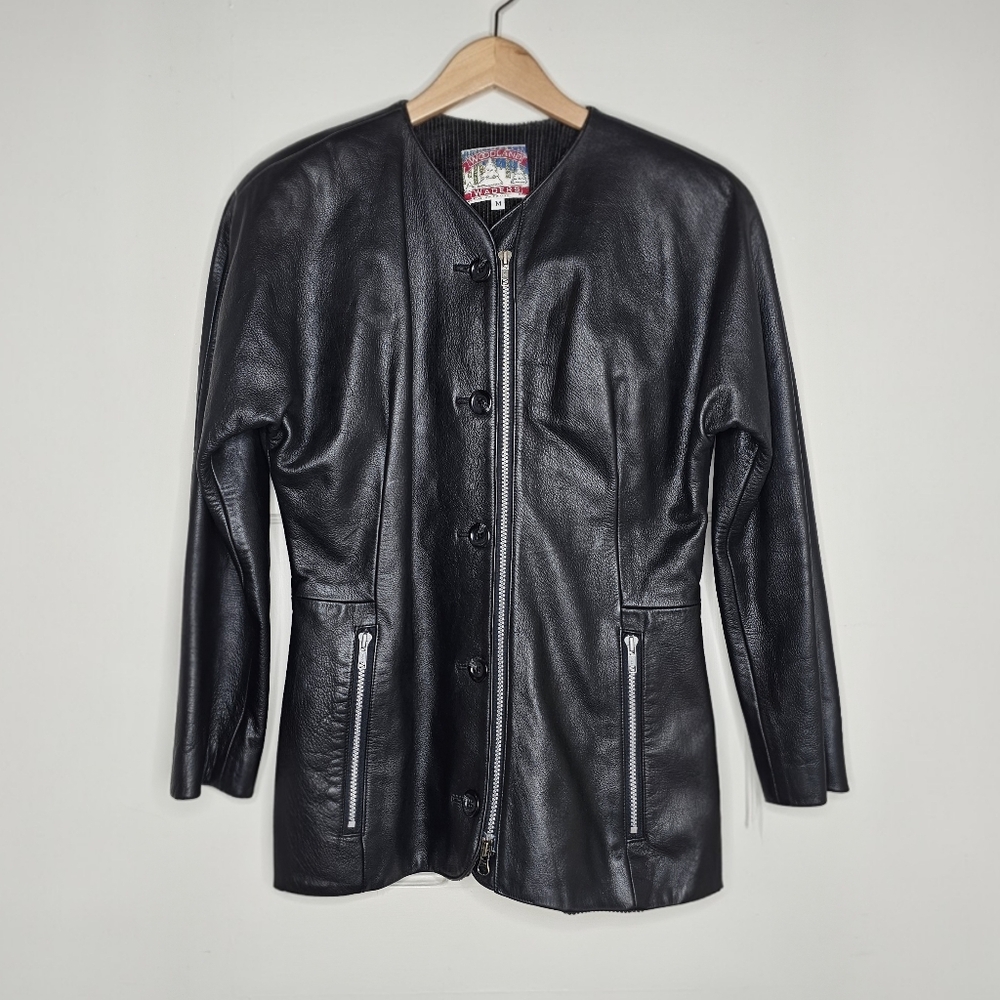 VTG Woodland Waders Leather Jacket